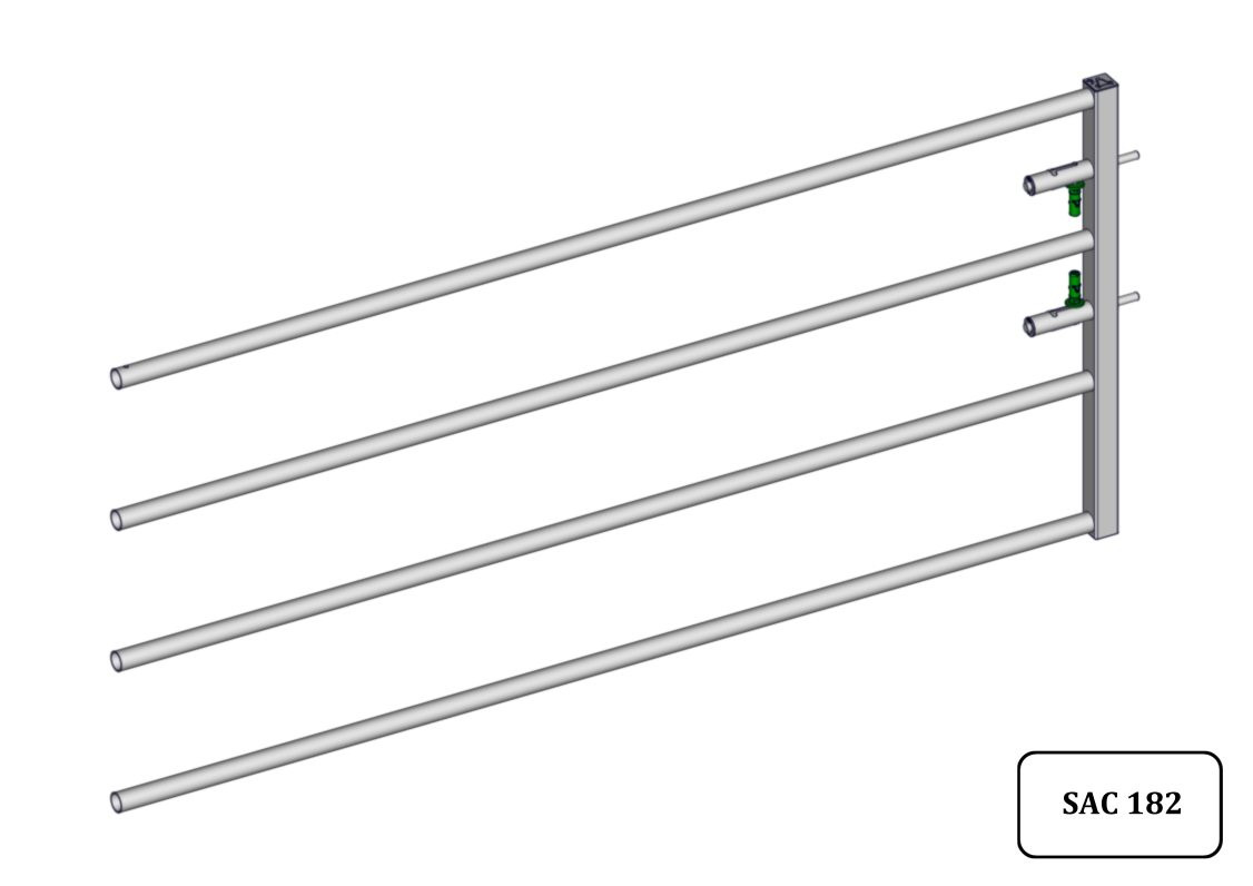 AVANT DE PORTE RALLONGEE AUTOLOCK EX4 L.2.54M
