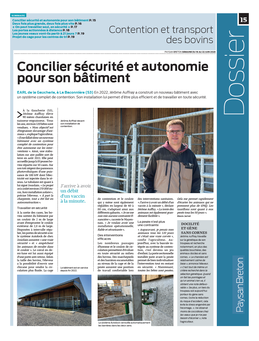 JOURDAIN Système contention Paysa Breton