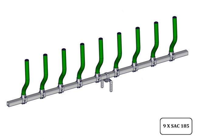LS CONFORT PLUS VL 10P./4M L.3.85M VERT SANS EMBOUT