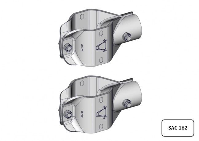 PAIRE DE BRIDE TREFLE LOGETTE SIMPLE BLS