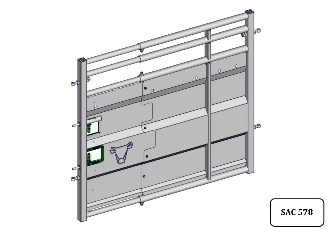 BARRIERE -B- DE CONTENTION TOLEE REGLABLE 1.50M/2M V2
